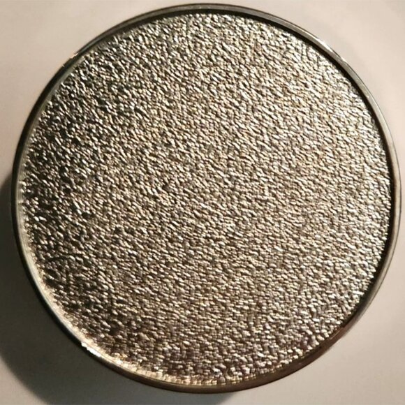 Silver-Tone Round Trinket Box With Sunburst Design & Velvet Lined Interior - Picture 5 of 6